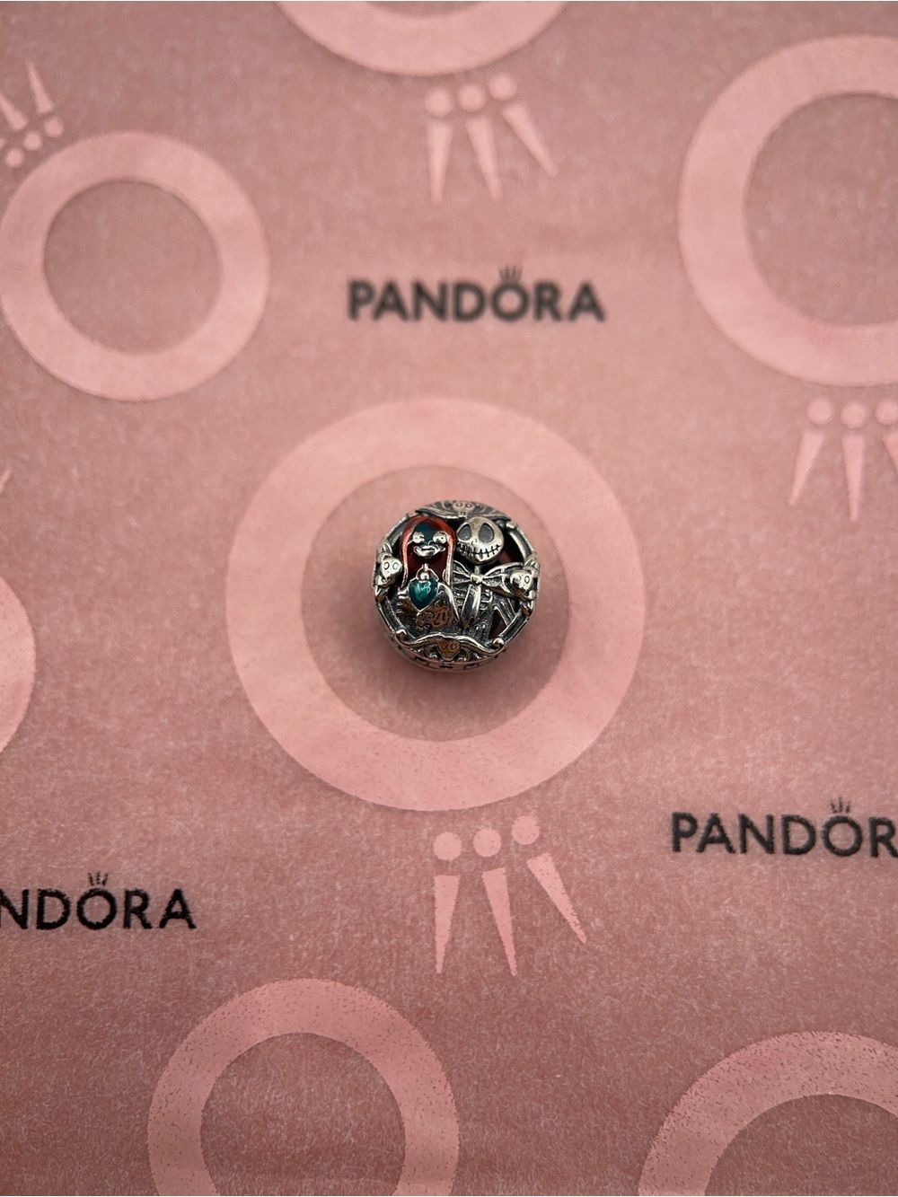 Pandora Disney Nightmare Before Christmas Jack Sally Charm - Picture 2 of 6
